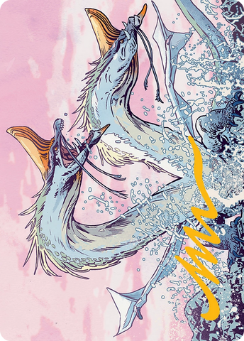 Twinmaw Stormbrood Art Card (39/54) [Tarkir: Dragonstorm Art Series]