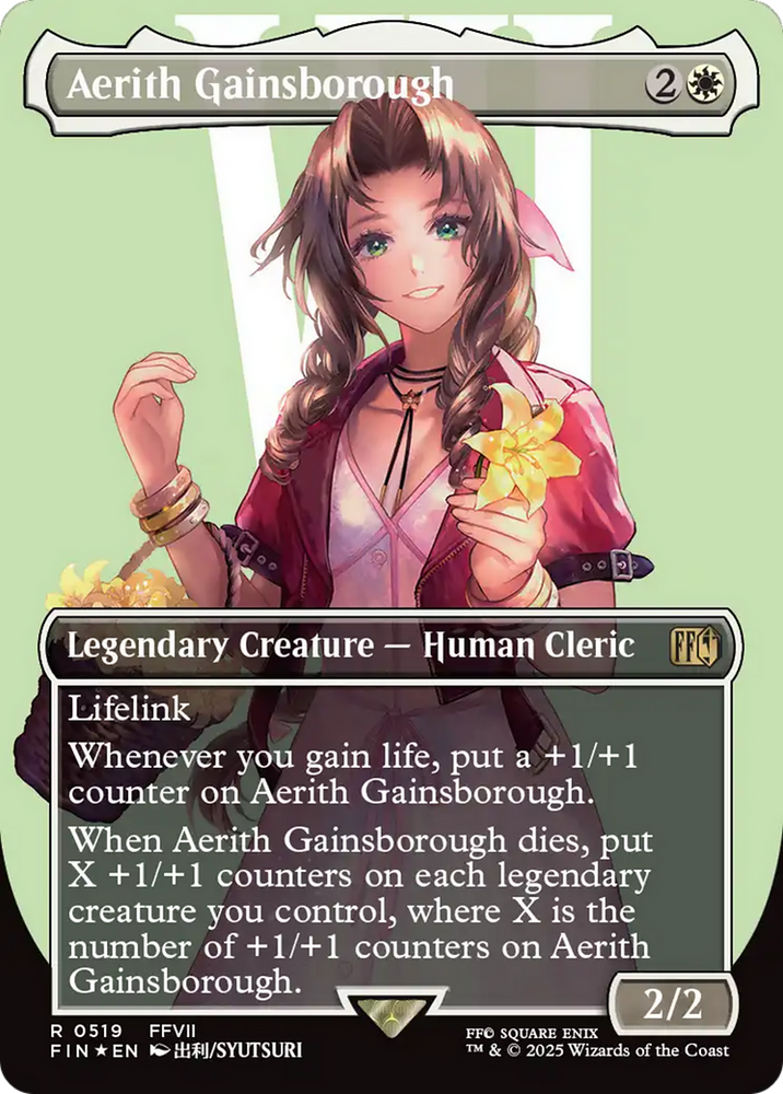Aerith Gainsborough (Borderless) (Surge Foil) [FINAL FANTASY]