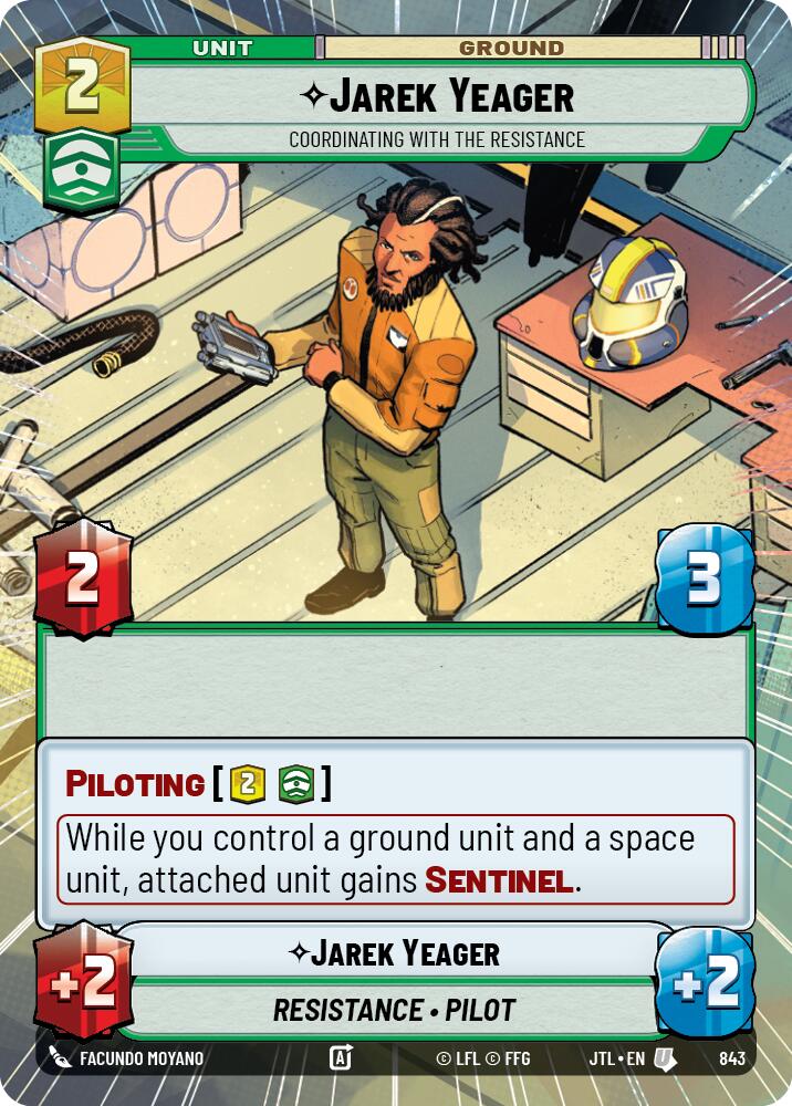 Jarek Yeager - Coordinating With The Resistance (843) (Hyperspace Foil) (843) [Jump to Lightspeed]