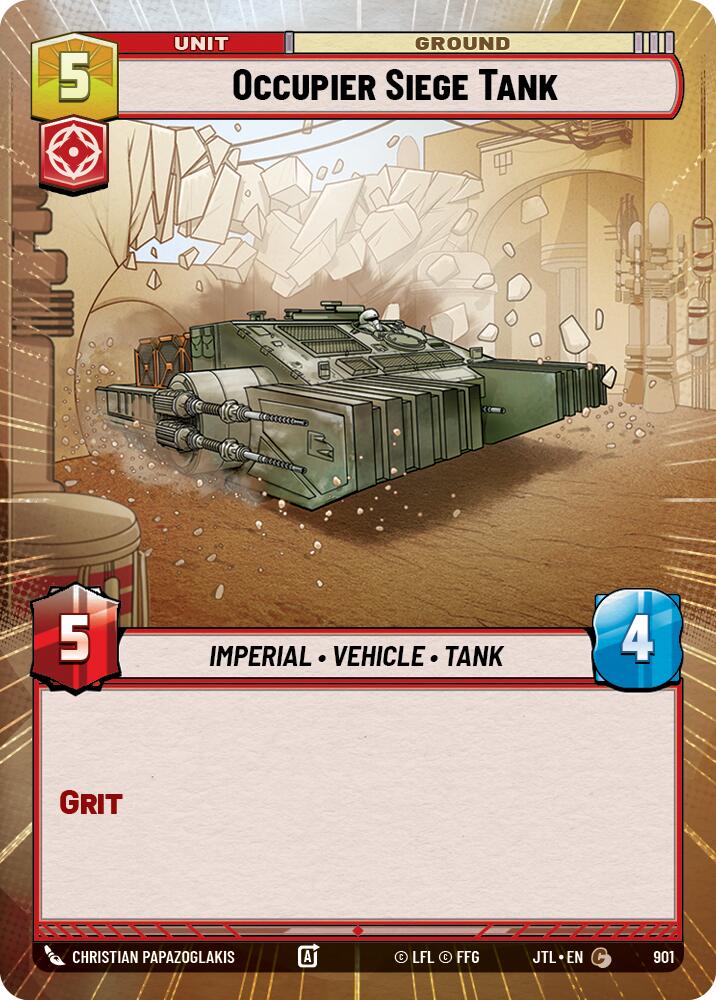 Occupier Siege Tank (901) (Hyperspace Foil) (901) [Jump to Lightspeed]