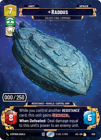 Raddus - Holdo's Final Command (1100) (Serialized) (1100) [Jump to Lightspeed]