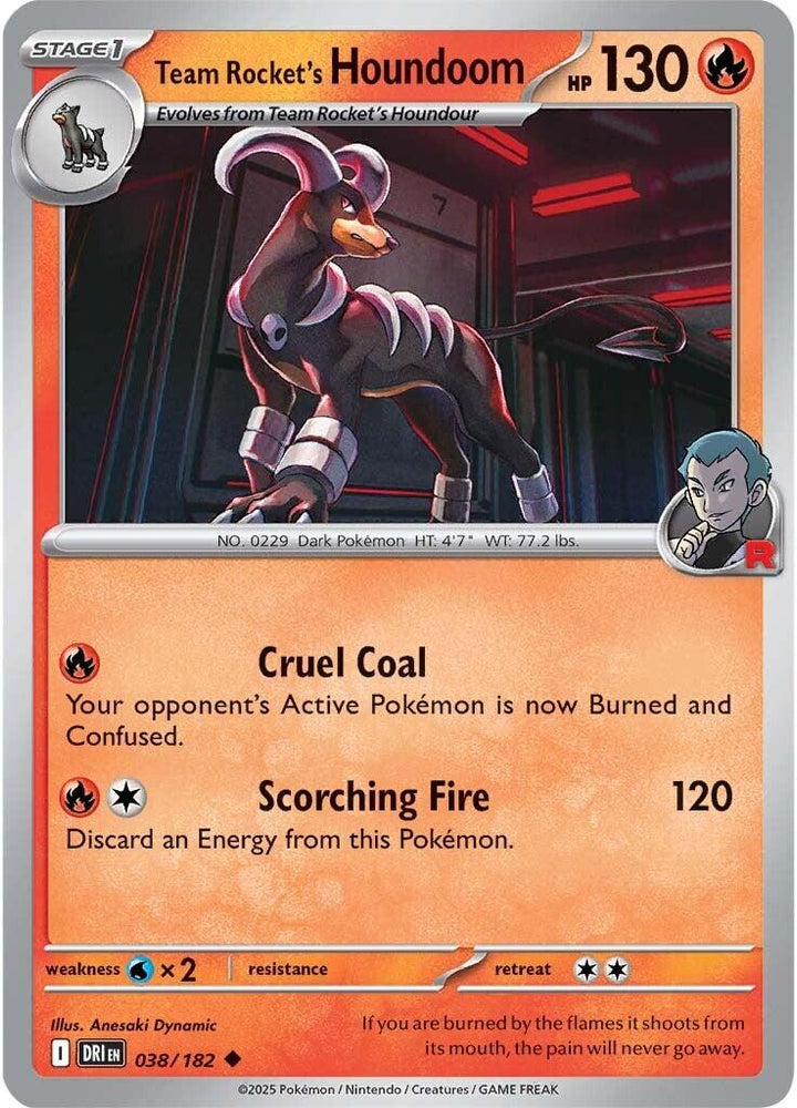 Team Rocket's Houndoom (038/182) [Scarlet & Violet: Destined Rivals]