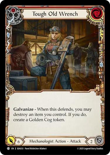 Tough Old Wrench (Red) [SEA033] (High Seas)  Rainbow Foil