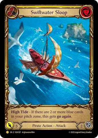 Swiftwater Sloop (Yellow) (Treasure) [SEA167] (High Seas)  Cold Foil