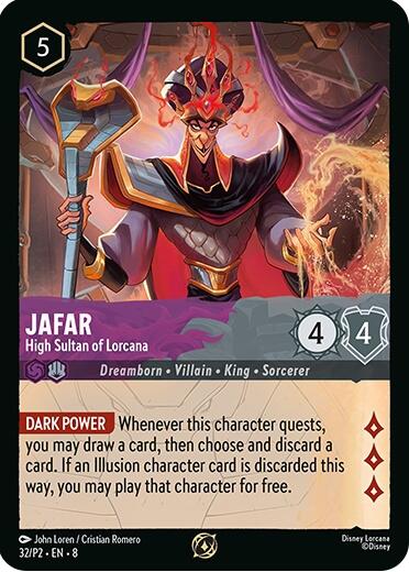 Jafar - High Sultan of Lorcana (Store Champion Participant) (32/P2) [Promo Cards]