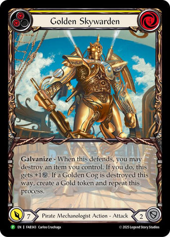 Golden Skywarden [FAB343] (Promo)  Rainbow Foil