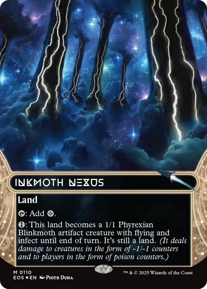 Inkmoth Nexus (0110) (Borderless) (Galaxy Foil) [Edge of Eternities: Stellar Sights]
