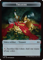 Monk // Treasure Double-Sided Token [Tarkir: Dragonstorm Commander Tokens]