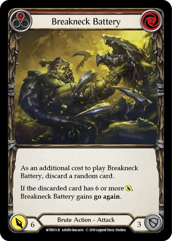 Breakneck Battery (Red) [WTR011-R] Alpha Print Normal
