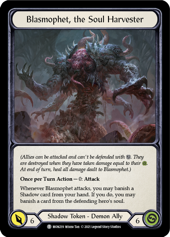 Blasmophet, the Soul Harvester // Ursur, the Soul Reaper [MON219 // MON220] 1st Edition Normal