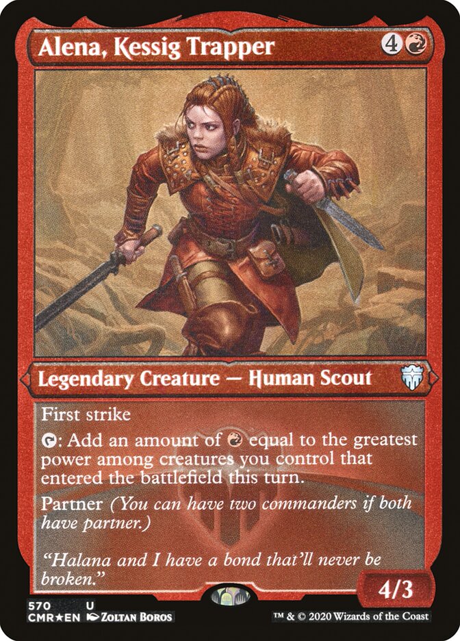 Alena, Kessig Trapper (Etched Foil) [Commander Legends]